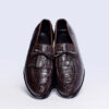 Men's Stylish Scale Print Tassel Slip On Dress Shoes - Image 3