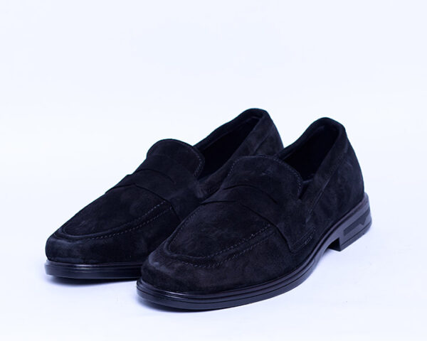 BLACK SUEDE PENNY LOAFERS - Image 3