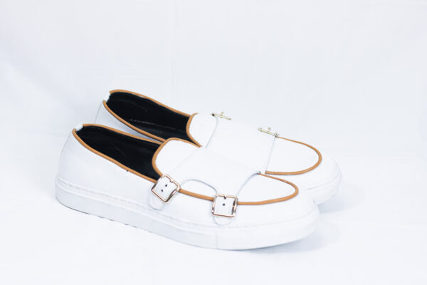 Double Monk White Sneaker
