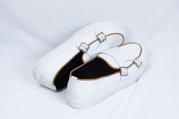 Double Monk White Sneaker - Image 4