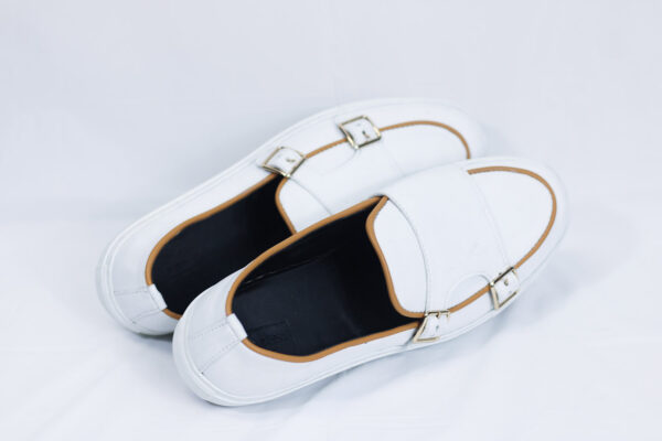 Double Monk White Sneaker - Image 3