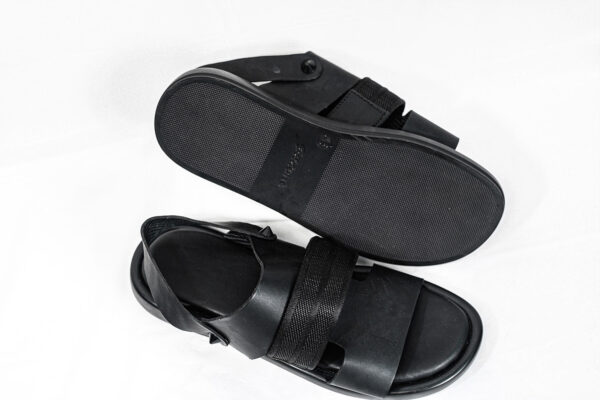Double Strap Black Sandals - Image 8