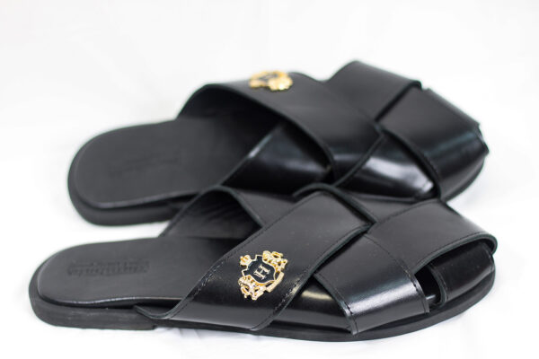 Double Strap Black Sandals - Image 6