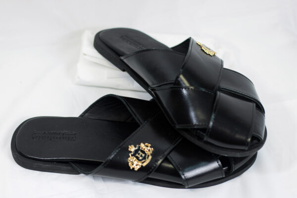 Double Strap Black Sandals - Image 5