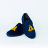 BLUE Velvet Slippers WITH YELLOW TASELL - Image 5