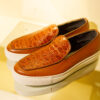Luxury slip on leather sneakers - Image 3