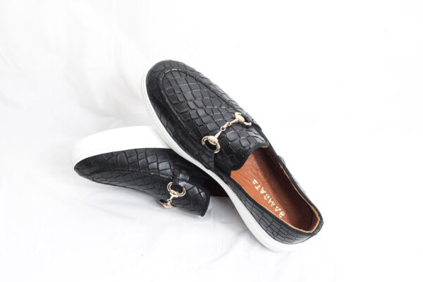 Black Horse-Bit Casual Loafers - Image 8