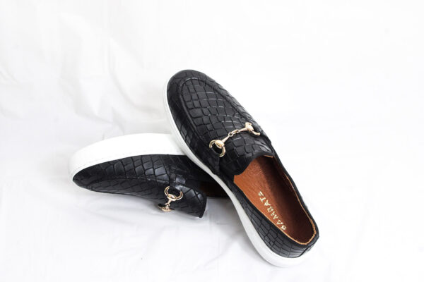Black Horse-Bit Casual Loafers - Image 7
