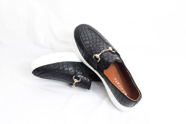 Black Horse-Bit Casual Loafers - Image 6