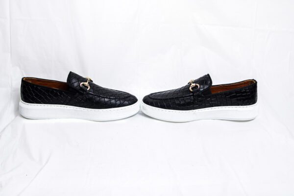 Black Horse-Bit Casual Loafers - Image 4