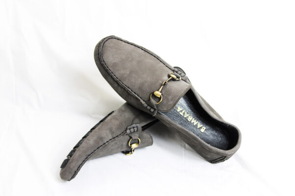 Grey suede driving shoe - Image 4