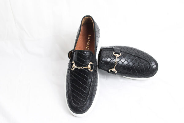Black Horse-Bit Casual Loafers - Image 11